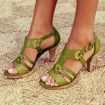 Lena Bequeme High Heel Sandalen Damen - Elegante Sommerschuhe für Frauen-5