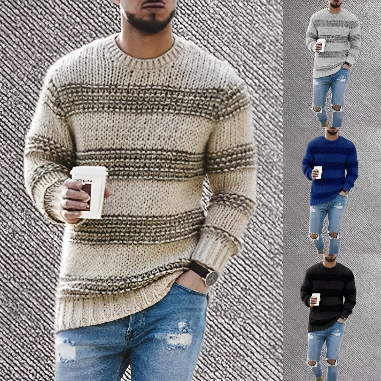 SIMON – Der maskuline Strickpullover mit Stil