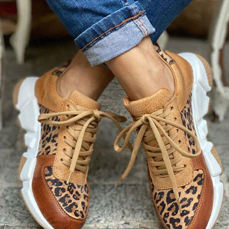 Lisa | Damen Sportschuhe mit Leopardenmuster – Bequeme Sneakers für Jeden Anlass-2