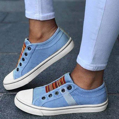 Anna | Bequeme Damen Schuhe aus Canvas – Stilvoll und Langlebig für Alltag und Freizeit-1