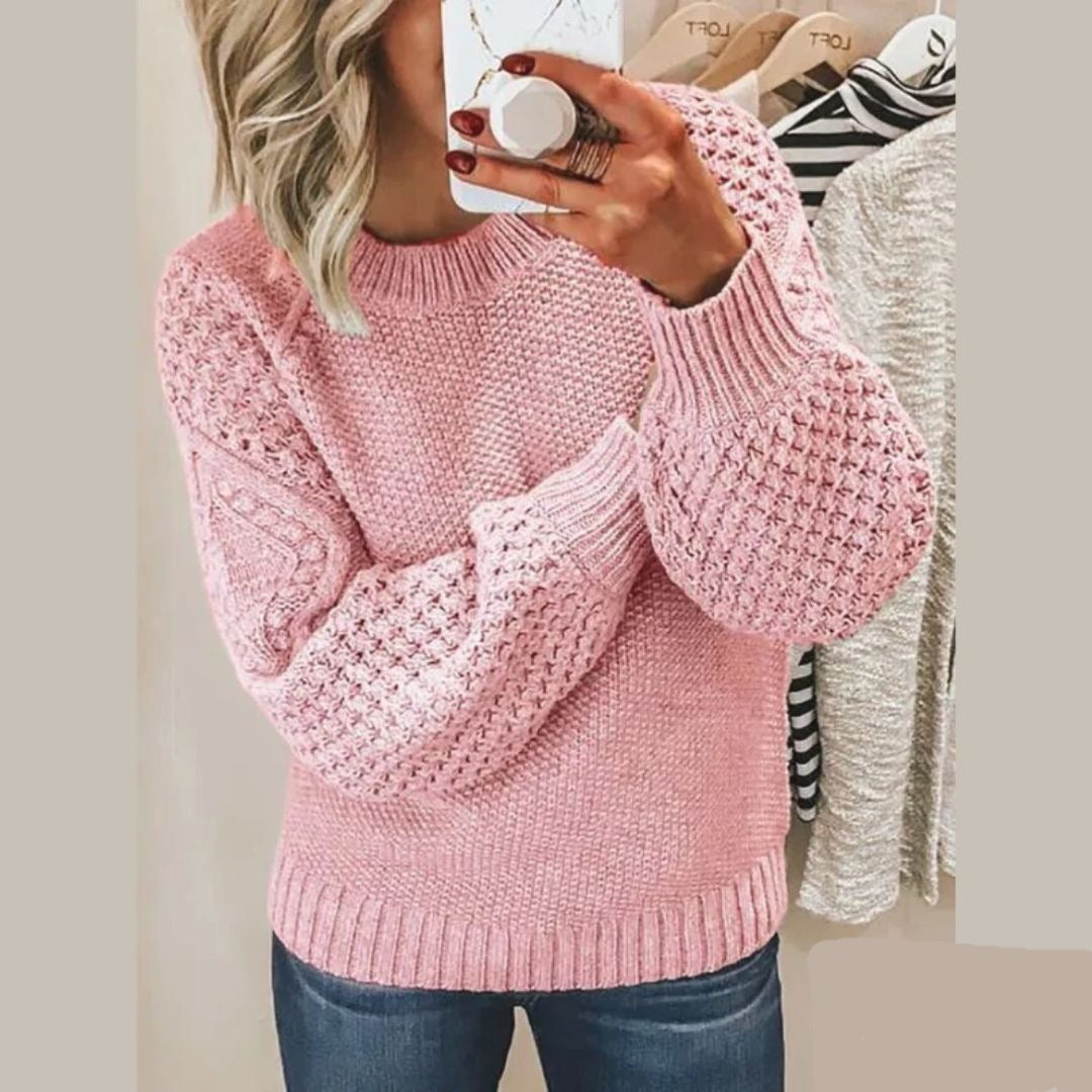 LENA – Warmer und eleganter Strickpullover