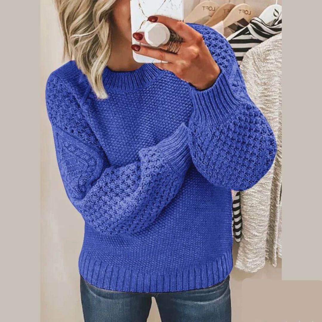 LENA – Warmer und eleganter Strickpullover