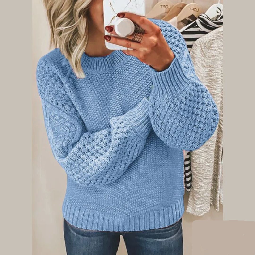 LENA – Warmer und eleganter Strickpullover