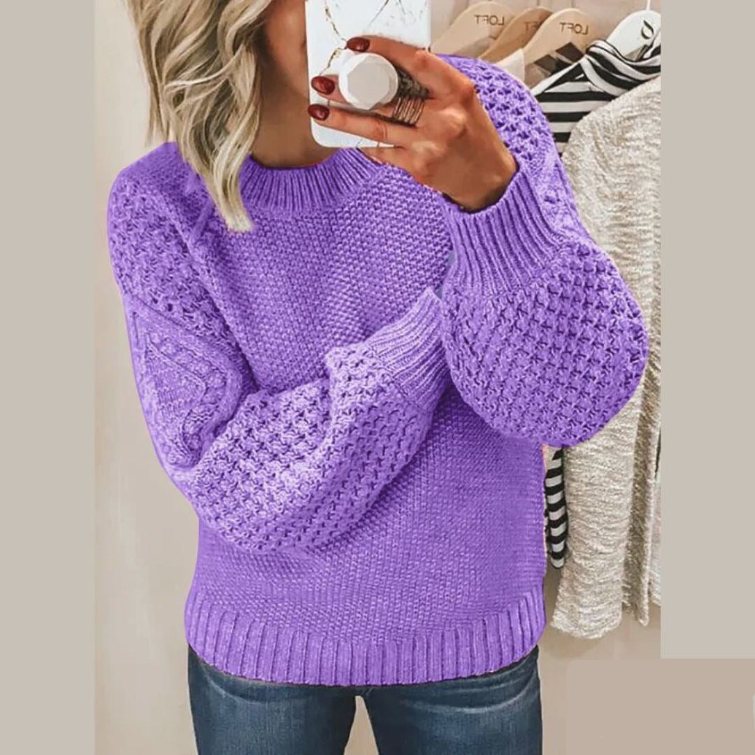 LENA – Warmer und eleganter Strickpullover