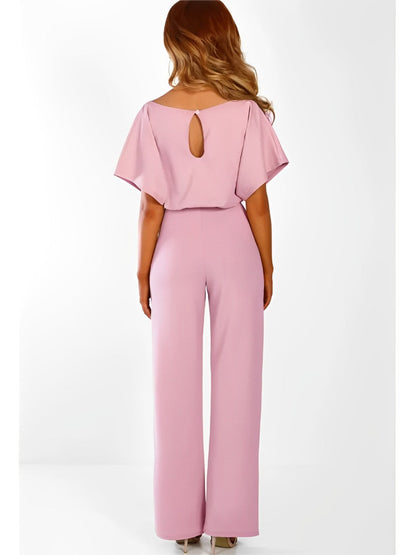Rowena - Eleganter Damen Jumpsuit Sommer Mit Hoher Taille Für Festliche Anlässe-3