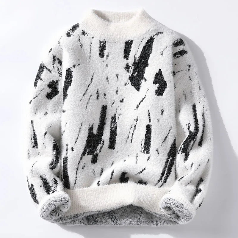 RILEY -WINTERDESIGN-KUNSTPULLOVER