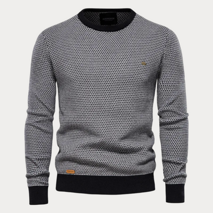 Variant image for Herren Pullover Schwarz Größe M Baumwolle Atmungsaktiv Warm Herbst Winter-1