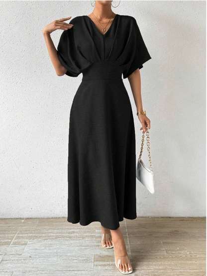 Variant image for Adeline – Elegantes Maxikleid Sommer für Damen mit V-Ausschnitt und Fledermausärmeln, Ideal für Festliche Anlässe-13