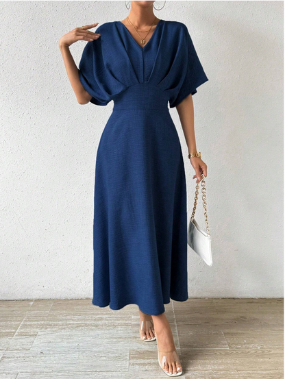 Variant image for Adeline – Elegantes Maxikleid Sommer für Damen mit V-Ausschnitt und Fledermausärmeln, Ideal für Festliche Anlässe-55