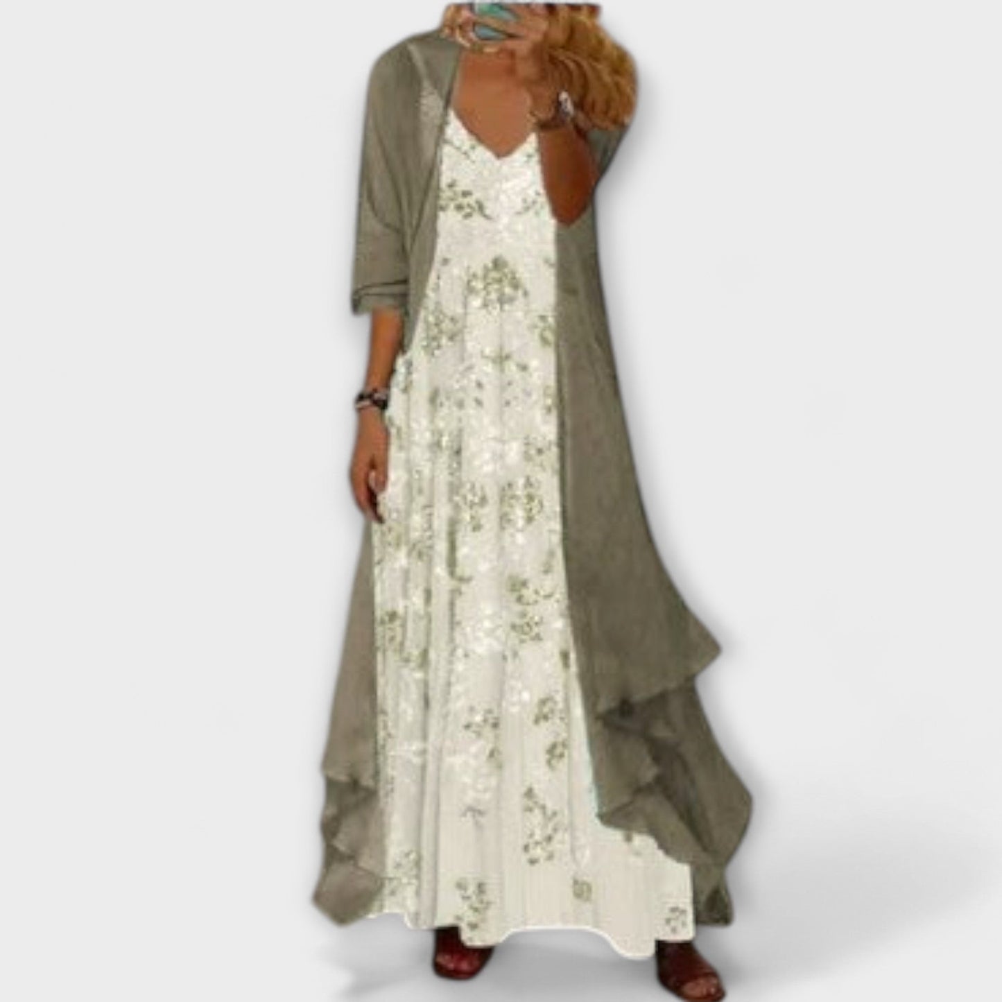 Mila - Elegantes Damenkleid In Grün Für Hochzeitsgast Und Festliche Anlässe-1