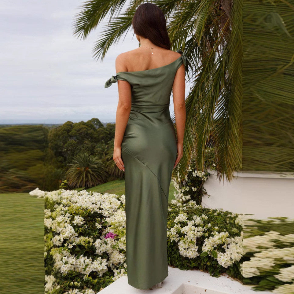 Bebba  – Elegantes Maxikleid mit Bindebändern für Damen