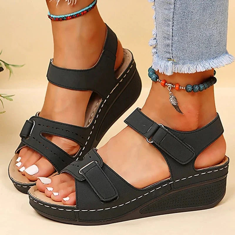 Variant image for Lena Weiche Plateau Sandalen Damen | Leichte Sommerschuhe für Stilvolle Anlässe-1