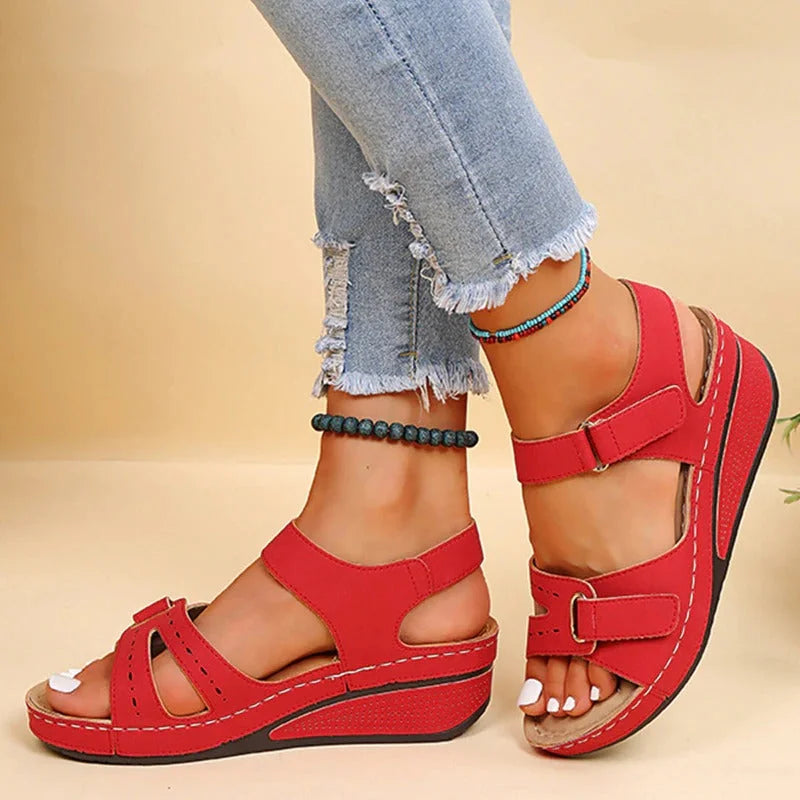 Lena Weiche Plateau Sandalen Damen | Leichte Sommerschuhe für Stilvolle Anlässe-5
