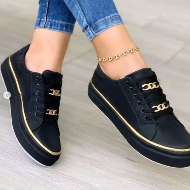 Anna | Damen Sneaker Weiß im Casual Stil für Alltag und Freizeit-2