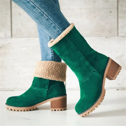 Isa | Elegante und Warme Leder-Schneestiefel