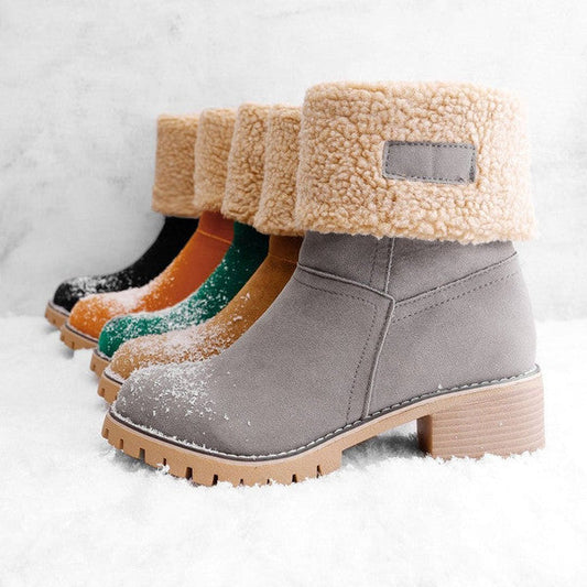 Isa | Elegante und Warme Leder-Schneestiefel