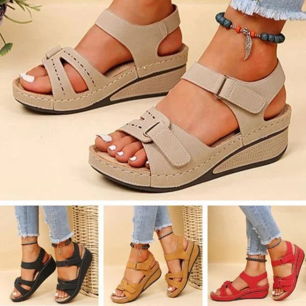 Lena Weiche Plateau Sandalen Damen | Leichte Sommerschuhe für Stilvolle Anlässe-6