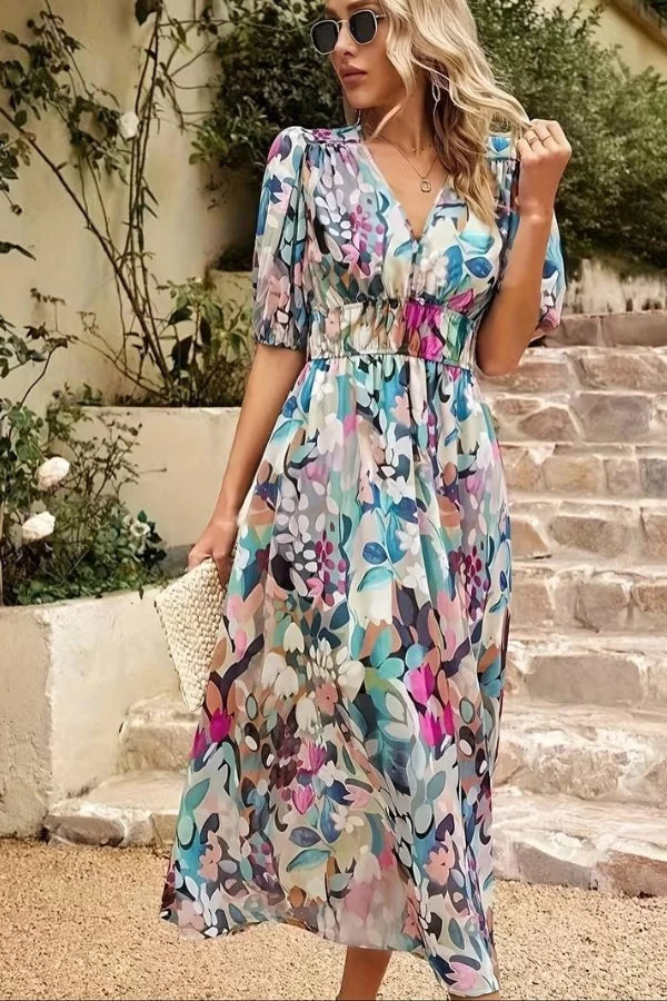 Ludivine - Damen Sommerkleid mit Blumenmuster