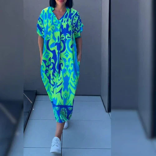 Elegantes Blumen-Kleid für Damen im romantischen Stil - Kelyan