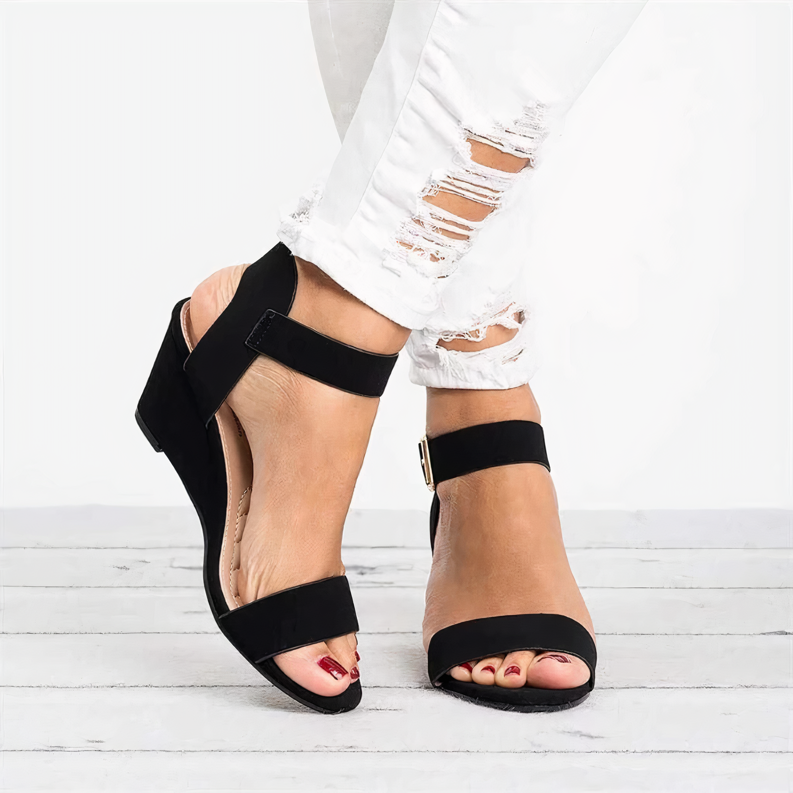 Neyra - Orthopädische Keilsandalen mit Optimaler Unterstützung für Bequeme Sommertage