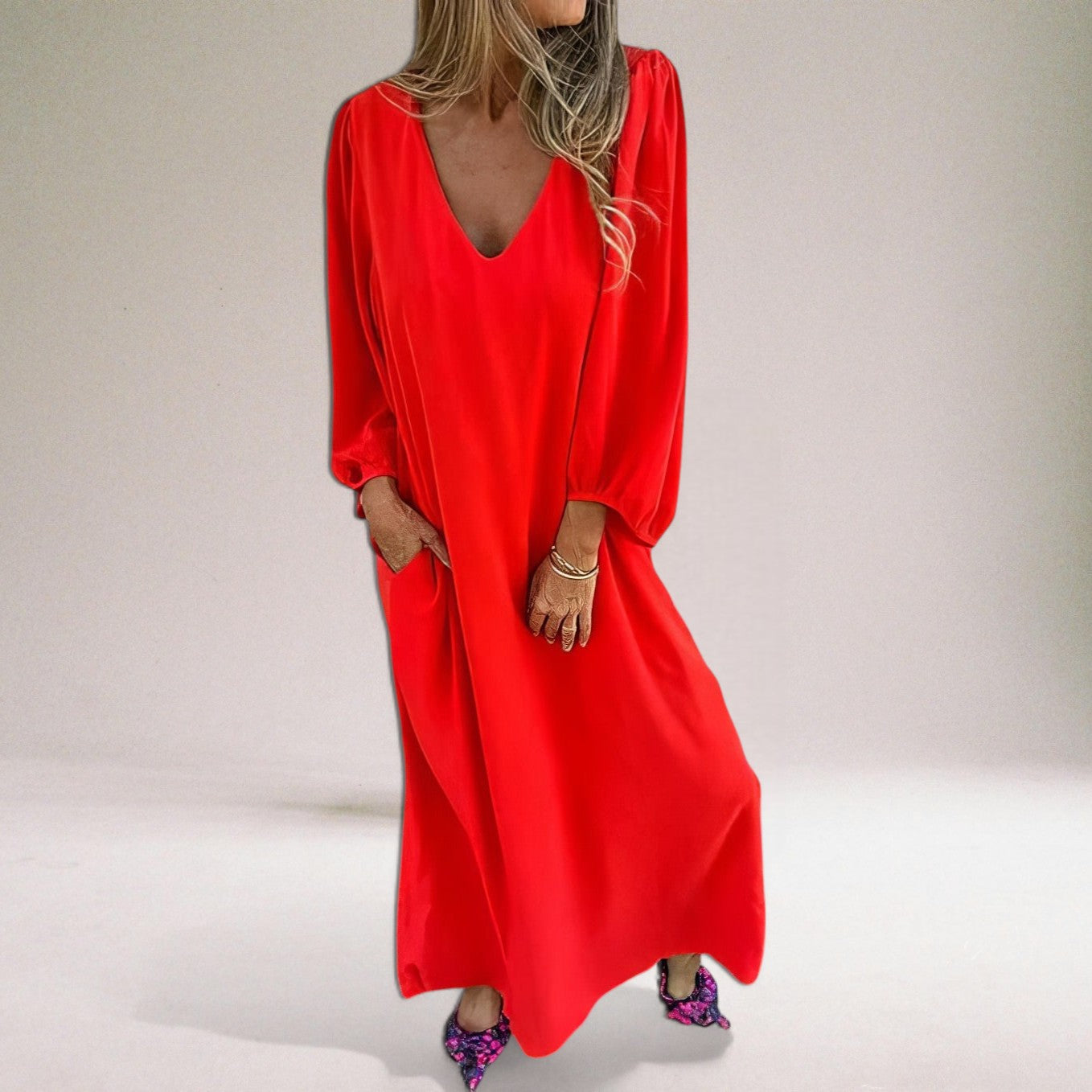 Ada - Elegantes Boho-Maxikleid Damen Sommer - Fließendes Lange Kleid für Unvergessliche Anlässe-6