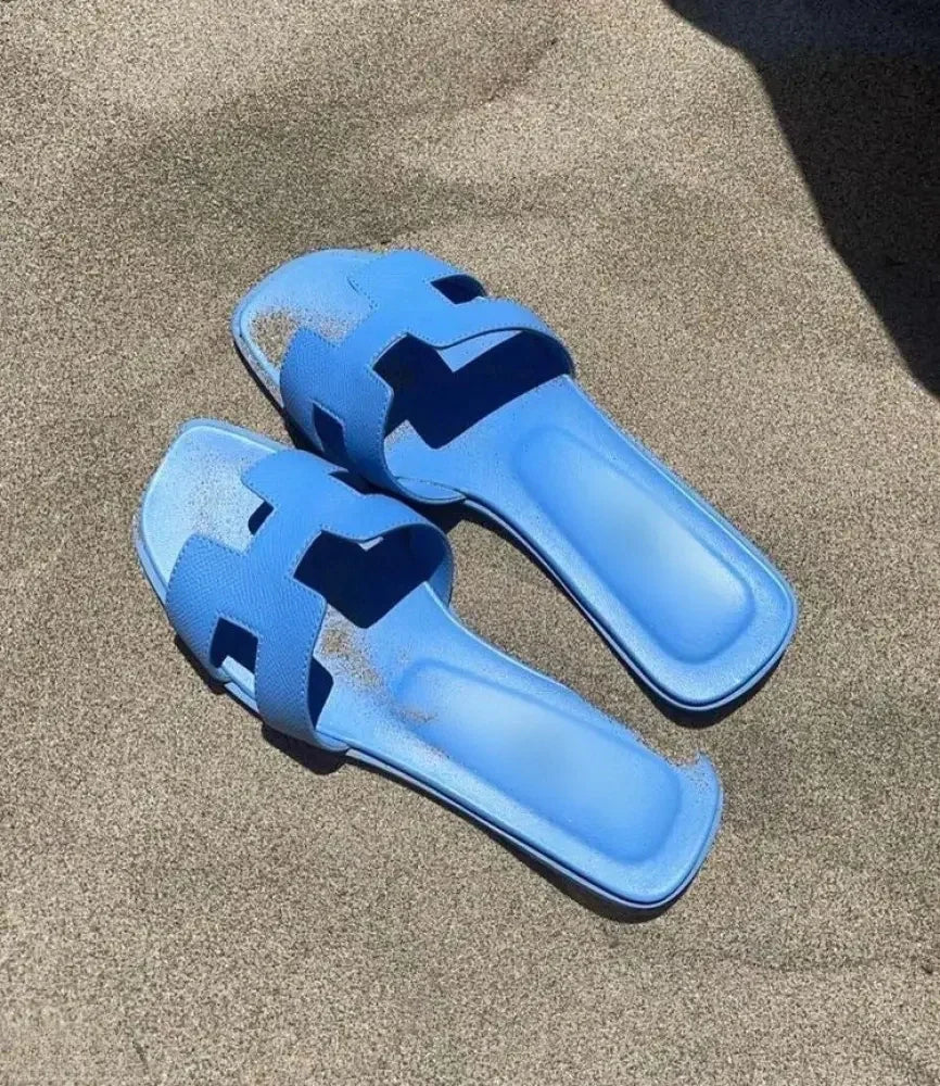 Anna | Trendige H-Profil Sandalen Damen aus Leder – Bequeme Sommerschuhe für Stilvolle Tage-6