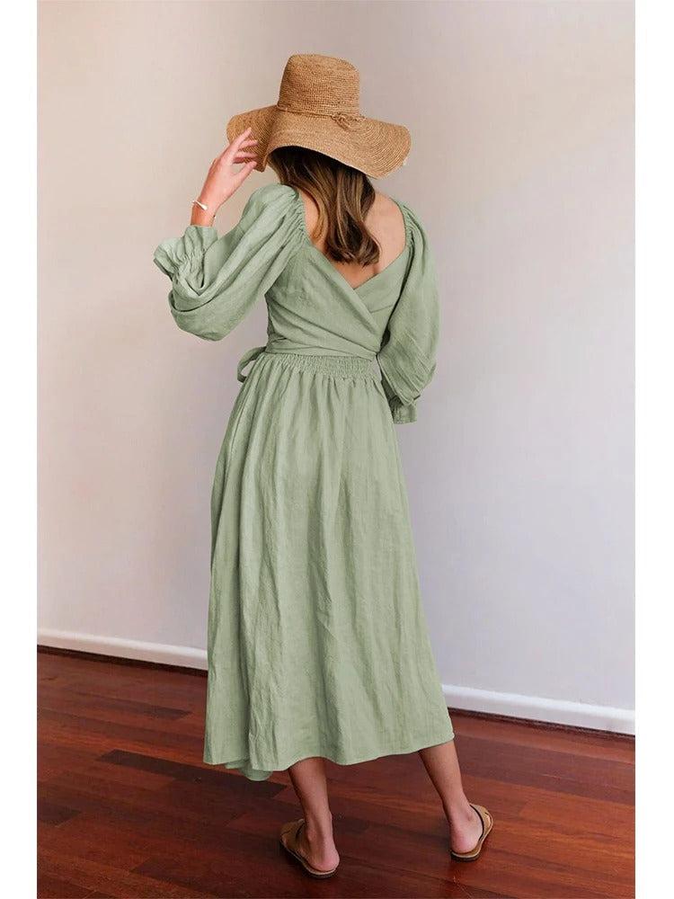 Emilia™ Damenkleid Mit Französischen Rüschenärmeln – Elegantes Festliches Kleid Für Hochzeitsgast-6