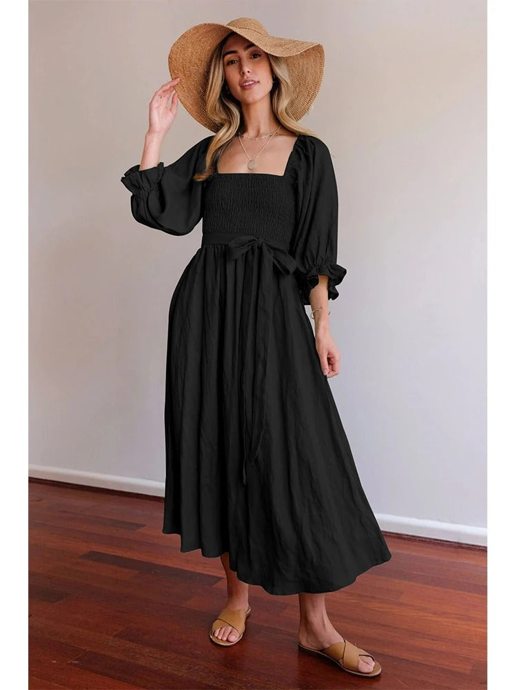 Variant image for Emilia™ Damenkleid Mit Französischen Rüschenärmeln – Elegantes Festliches Kleid Für Hochzeitsgast-9