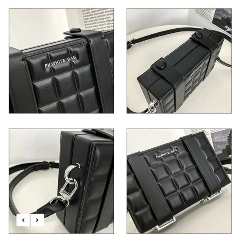 Emma Blake Box-Förmige Umhängetasche Damen – Stilvoller Crossbody Bag für Alltag und Ausgehen-6