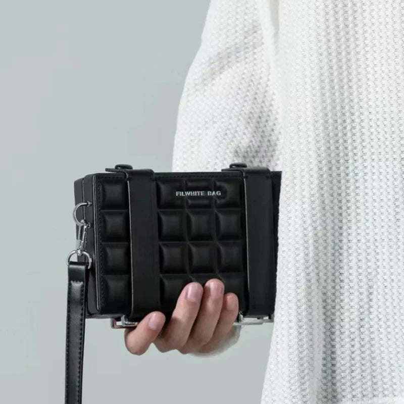 Emma Blake Box-Förmige Umhängetasche Damen – Stilvoller Crossbody Bag für Alltag und Ausgehen-4