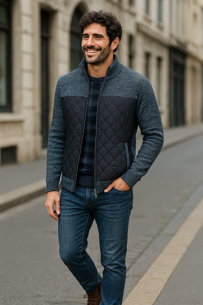 ERIC – Klassische Herren-Strickjacke für kalte Tage