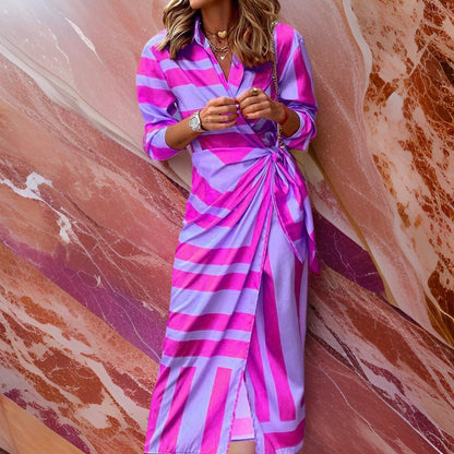 Variant image for Mia – Elegantes Wickelkleid Damen Sommer Midi mit Muster für Brunch und Sommerpartys-19