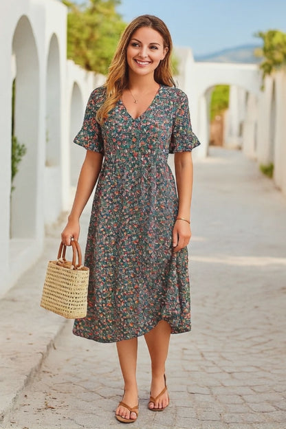 XENA – Die florale sommerrobe für einen eleganten auftritt